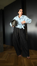 Mini Trench Lana Azzurro