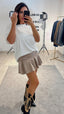 Mini Skirt Sweatshirt