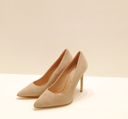 Décolleté 1021  Camoscio Giallo 20 Beige