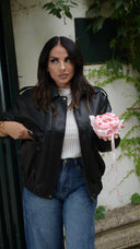 Bomber Ivy in Ecopelle