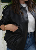Bomber Ivy in Ecopelle