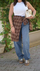 Camicia Country Chic Marrone