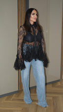 Camicia Pizzo Adoro Nero