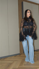 Camicia Pizzo Adoro Nero