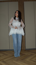 Camicia Pizzo Adoro Bianca