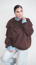 Felpa Fiocco Marrone