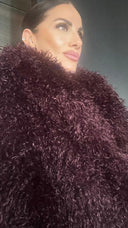 Pelliccia Magnolia Bordeaux