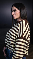 Maglione 7006 Giallo/Marrone