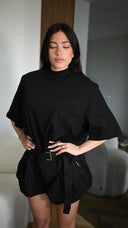 MaxiShirt Spalline Nero