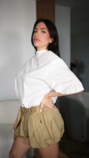 MaxiShirt Spalline Bianco